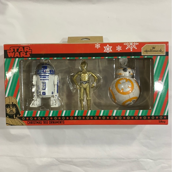 HALLMARK DISNEY STAR WARS DROID ORNAMENTS - SET OF 3! - Picture 5 of 12